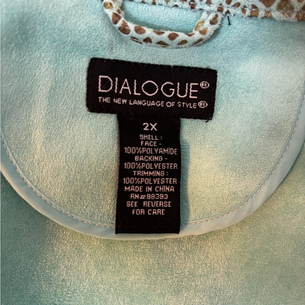 Dialogue Turquoise Green Blue Python Embossed Ult… - image 5